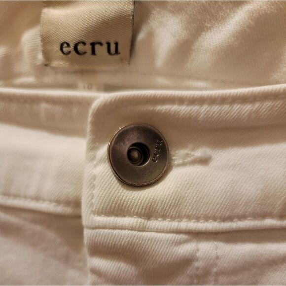 Ecru Martin 5 Pocket White Jeans Size 10 - Picture 5 of 7